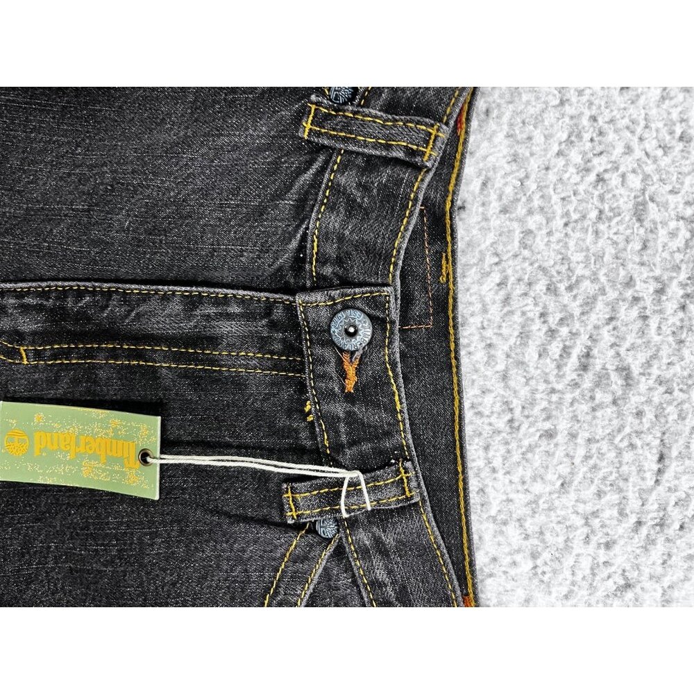 Timberland Jeans Big Boys 20 Relaxed Fit Black Dark Wash Denim High Rise NWT - Picture 9 of 14